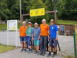 Boulefreunde Sonthofen beim Boule-Sportabzeichen in Füssen